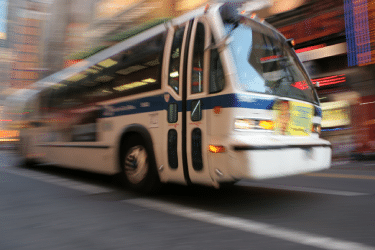 pedestrian run over by bus in nyc