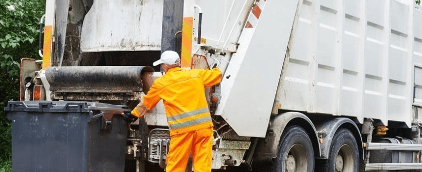 Accident involving garbage truck