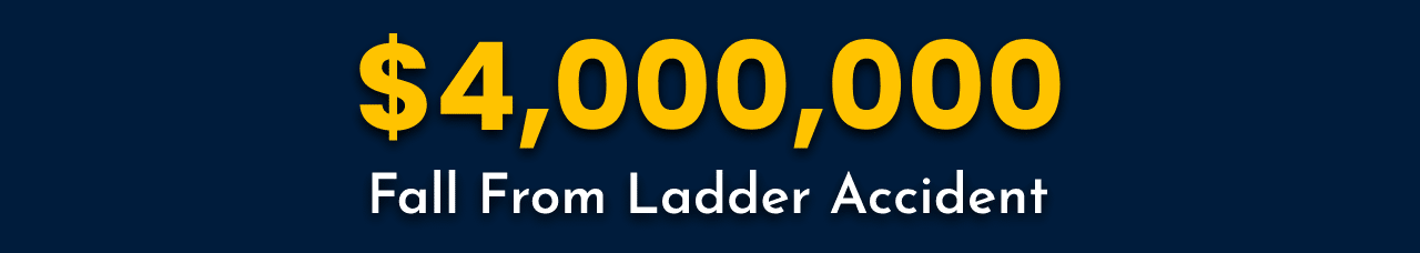 4m for fall for ladder settlement